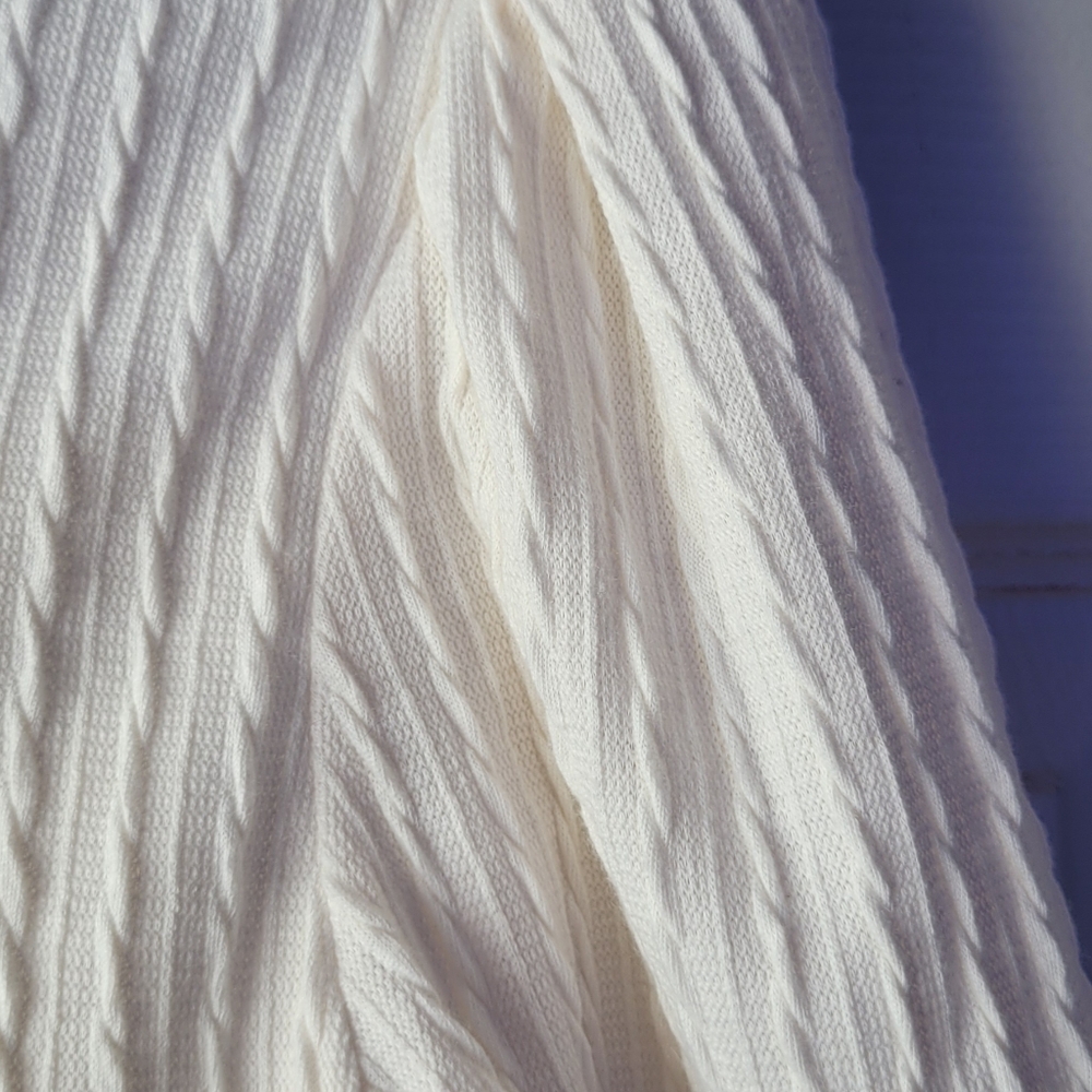 Cream-coloured Knit Midi Dress, Size Small - Picture 5 of 5